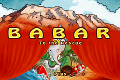 Babar to the Rescue Title Screen